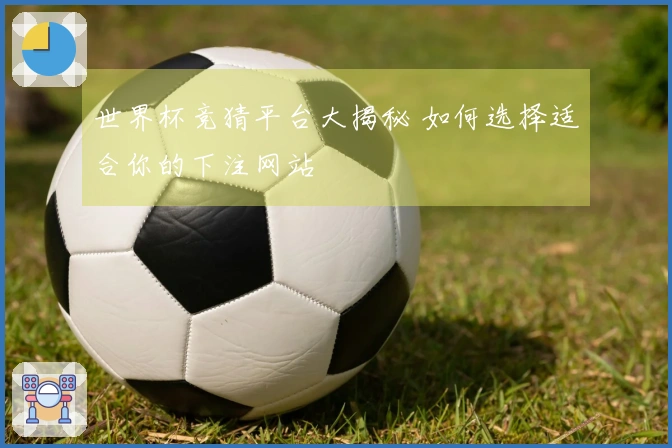 世界杯竞猜平台大揭秘 如何选择适合你的下注网站